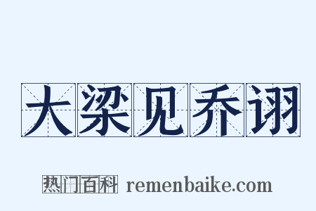 大梁见乔诩是什么意思的图片